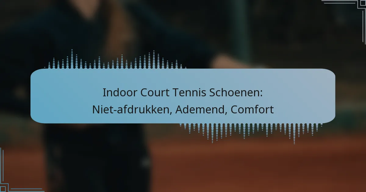 Indoor Court Tennis Schoenen: Niet-afdrukken, Ademend, Comfort