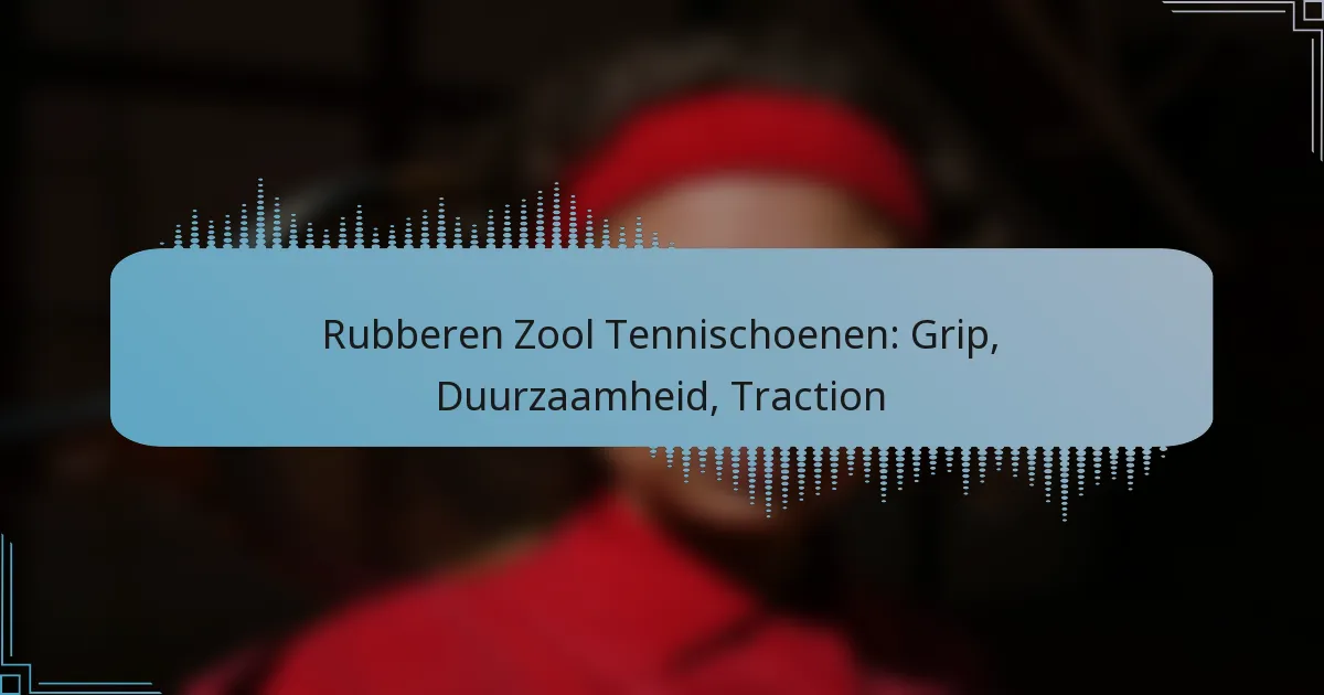 Rubberen Zool Tennischoenen: Grip, Duurzaamheid, Traction