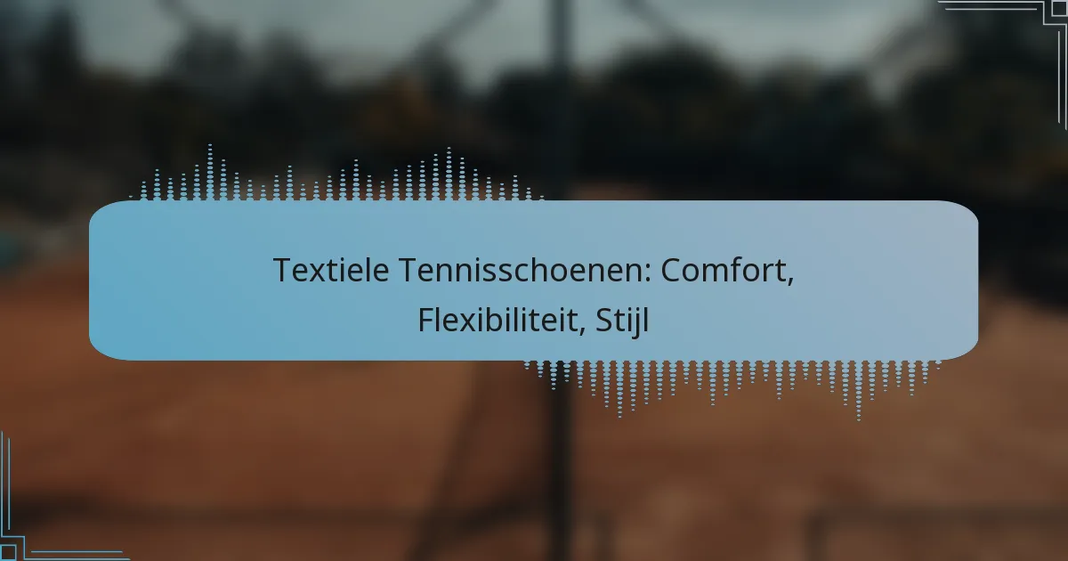 Textiele Tennisschoenen: Comfort, Flexibiliteit, Stijl