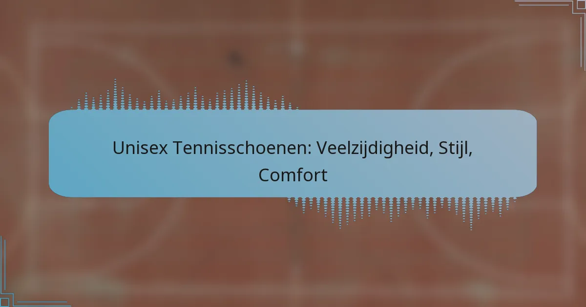 Unisex Tennisschoenen: Veelzijdigheid, Stijl, Comfort